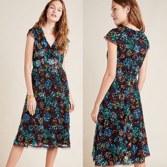 Anthropologie Dresses & Skirts - Anthro “Eva Franco” Sequin Glenna Midi Dress